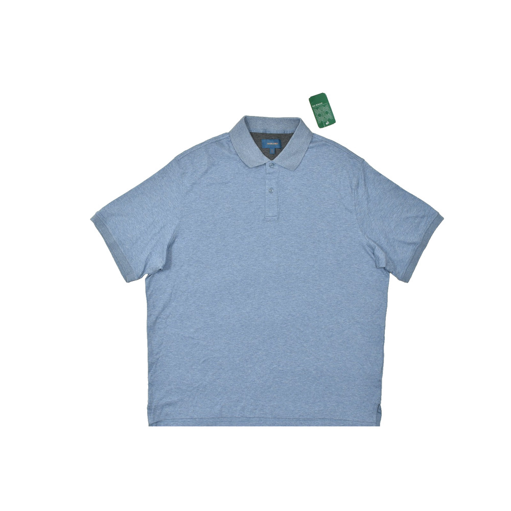 Fairlane Lux Pima Polo Shirt XXL Light Blue 100% Cotton Short Sleeve NWT